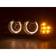 Čirá optika BMW E39 95-00 černá, LED blinkr