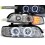 Přední světla BMW E39 95-00 chrom, LED blinkr