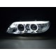 Čirá optika BMW X5 E53 03-06 XENON CCFL, chrom