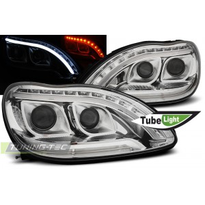 Čirá světla Mercedes Benz W220 S-tř. 98-05 TUBE LIGHT, chrom