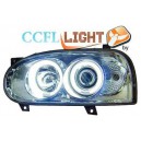 Čirá optika VW Golf III 92-98 CCFL, chrom