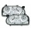 Čirá optika VW Golf 3 92-98 vzhled Golf 4 - chrom