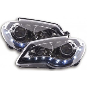 Přední světla DEVIL EYES VW Touran 1T GP 06-10 – černá