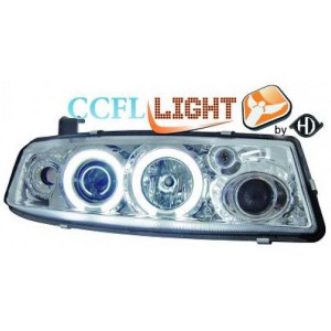 Čirá optika Opel Calibra 90-97 CCFL, chrom