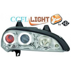 Čirá optika Opel Tigra 94-00 CCFL, chrom