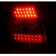 Zadní světla Audi A4 B5 95-01 LED, červená/krystal