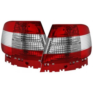 Čirá světla Audi A4 B5 95-01 červená/krystal
