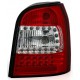 Zadní čirá světla Audi A4 B5 Avant 95-01 LED, červená/krystal