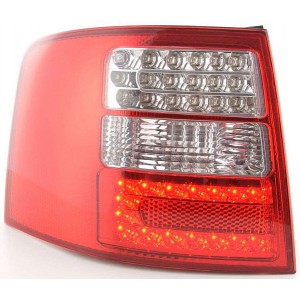 Čirá světla Audi A6 Avant 4B 97-05 - LED, červená/krystal