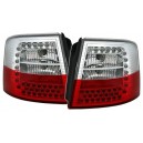 Zadní čirá světla Audi A6 Avant 97-05 LED, červená/krystal
