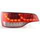 Čirá světla Audi Q7 05-09 - LED, červená/krystal