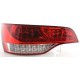 Čirá světla Audi Q7 05-09 - LED, červená/krystal