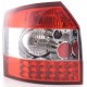 Čirá světla Audi A4 B6 8E Avant 01-04 – LED, červená/krystal