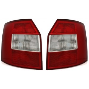 Zadní čirá světla Audi A4 B6 8E Avant 01-04 červená/bílé