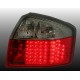 Zadní čirá světla Audi A4 8E Lim. 01-04 - LED, červená/krystal