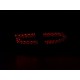 Čirá světla Audi A4 B8 8K Lim. 07-11 LED, červená/krystal