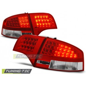Čirá světla Audi A4 B7 Lim. 04-08 LED, červená/krystal