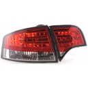 Zadní čirá světla Audi A4 B7 Lim. 04-08 LED, červená/krystal