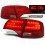 Čirá světla Audi A4 Avant B7 04-08 - LED, červená/krystal