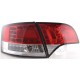 Čirá světla Audi A4 Avant B7 04-08 - LED, červená/krystal