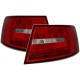 Čirá světla Audi A6 4F Lim. 04-08 LED, červená/krystal