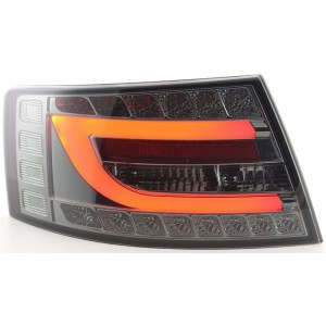 Zadní čirá světla Audi A6 C6 4F 04-08 LIGHT BAR LED, kouřová