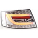 Zadní čirá světla Audi A6 C6 4F 04-08 LIGHT BAR LED, krystal