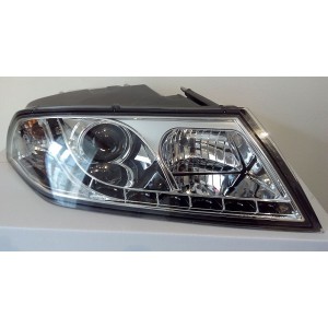 Přední světla DEVIL EYES Škoda Octavia 2 04-09 – chrom