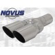 Koncovka výfuku NOVUS 2x76mm MS Design