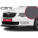 Škoda Superb 2 08-13 spoiler předního nárazníku CARBON look