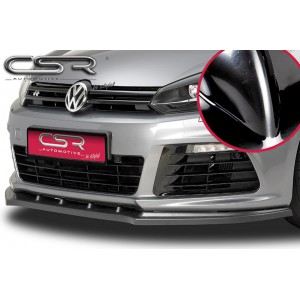 VW Golf 6 R spoiler předního nárazníku, černý