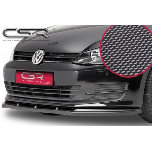 VW Golf 7 spoiler předního nárazníku CARBON look