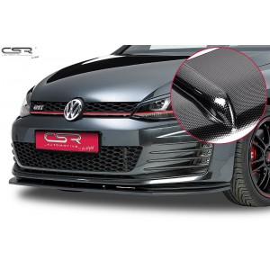 VW Golf 7 GTI / GTD spoiler předního nárazníku CARBON look
