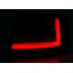 Zadní čirá optika Audi A6 C6 4F 04-08 LIGHT BAR LED, kouřová