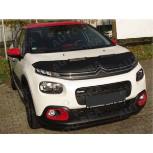 Citroen C3 (2017+) potah kapoty CARBON černý