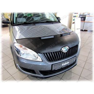 Škoda Fabia 2 + Roomster (07-14) potah kapoty CARBON černý