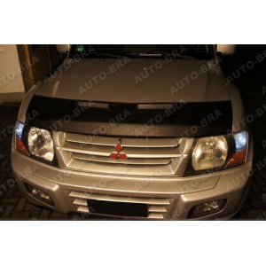 Mitsubishi Pajero 3 (99-06) potah kapoty CARBON černý