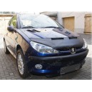 Peugeot 206 + CC (98-09) potah kapoty CARBON černý