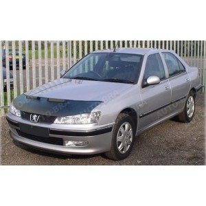 Peugeot 406 (95-05) potah kapoty CARBON černý