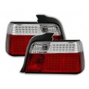 Čirá světla BMW E36 Lim. 92-98 - LED, červená/krystal