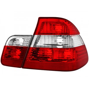 Čirá světla BMW E46 Lim. 01-05 – červená/krystal