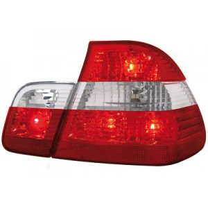 Čirá světla BMW E46 Lim. 98-01 červená/krystal