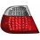 Zadní čirá světla BMW E46 Coupé 99-03 – LED, červená/krystal