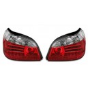 Zadní čirá světla BMW E60 04-07 – LED, červená/krystal