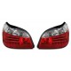Zadní čirá světla BMW E60 04-07 – LED, červená/krystal