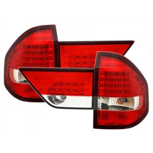 Čirá světla BMW E83 X3 04-10 - LED, červená/krystal