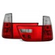 Zadní čirá světla BMW X5 00-02 – červená/krystal