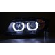 BMW E90/E91 přední světla XENON, U-LED 3D, černá