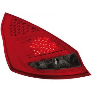 Čirá světla Ford Fiesta MK7 08+ _ LED, červená/kouřová