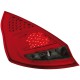 Čirá světla Ford Fiesta MK7 08+ _ LED, červená/kouřová